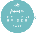 Festival Brides Badge 2017 - Beautiful Bells feature on this blog for an outdoor wedding at Patricks Barn, West Sussex for a festival and barn wedding